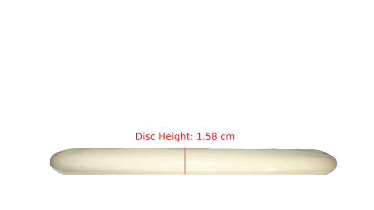 Discraft Fear The BogeyMan White ESP Roach Putter Profile View