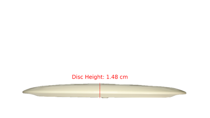 Discraft Fear The BogeyMan White ESP Thrasher Distance Driver Profile View