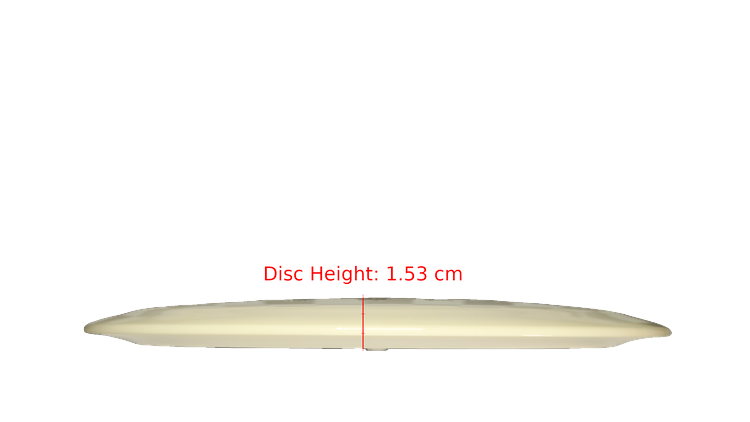 Discraft Fear The BogeyMan White ESP Thrasher Distance Driver Profile View