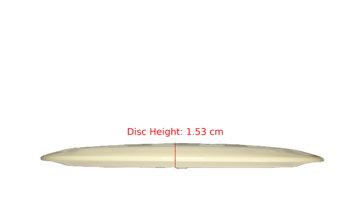 Discraft Fear The BogeyMan White ESP Thrasher Distance Driver Profile View