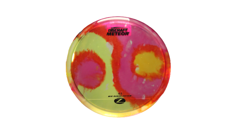 Discraft Z Fly Dye Meteor Midrange Front View