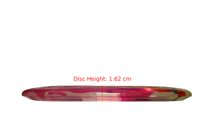 Discraft Z Fly Dye Meteor Midrange Profile View