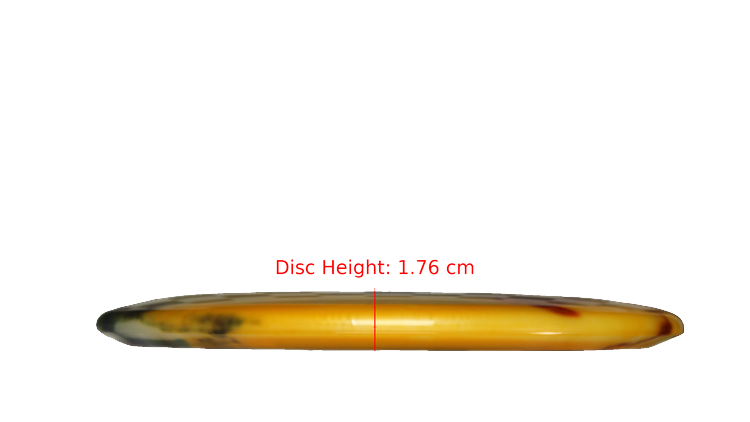 Discraft Z Fly Dye Meteor Midrange Profile View