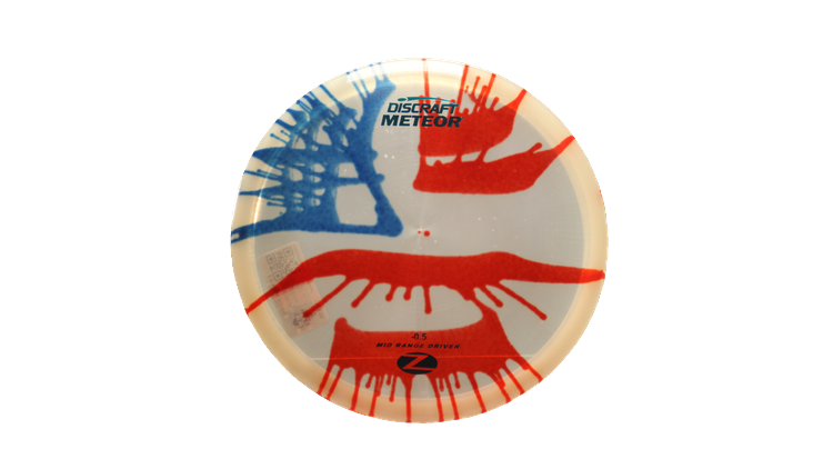 Discraft Z Fly Dye Meteor Midrange Front View