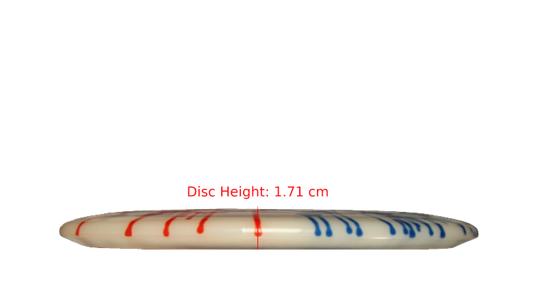Discraft Z Fly Dye Meteor Midrange Profile View
