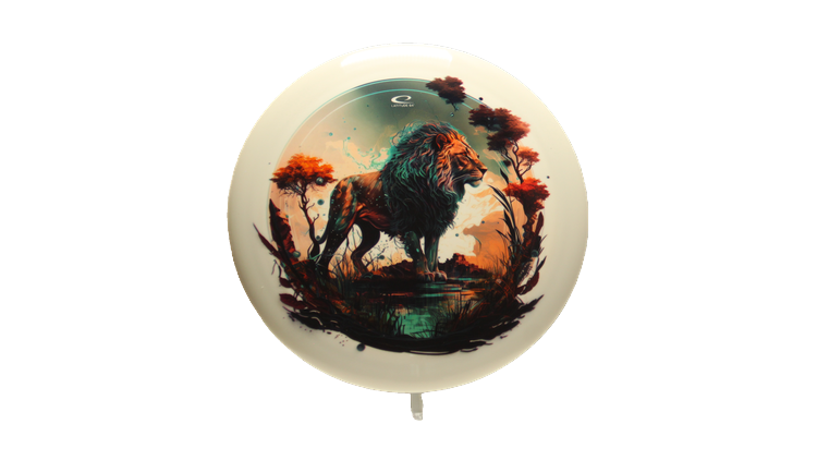 Latitude 64 Lion DecoDye Sapphire Distance Driver Front View