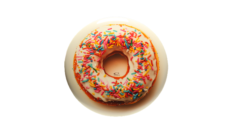 Latitude 64 Doughnut with Sprinkles DecoDye Pure Putter Front View