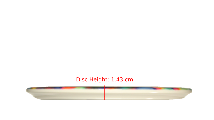 Dynamic Discs Space Kitty Trippin DyeMax Justice Midrange Profile View