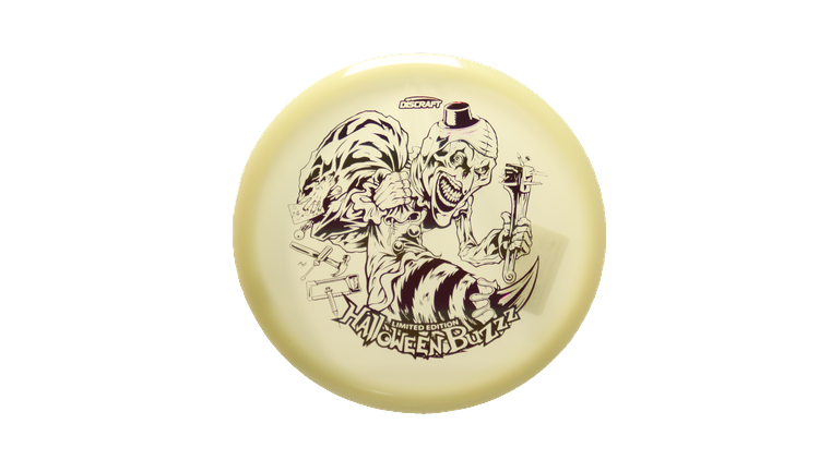 Discraft 2025 Halloween Mega-Glo Buzzz Midrange Front View