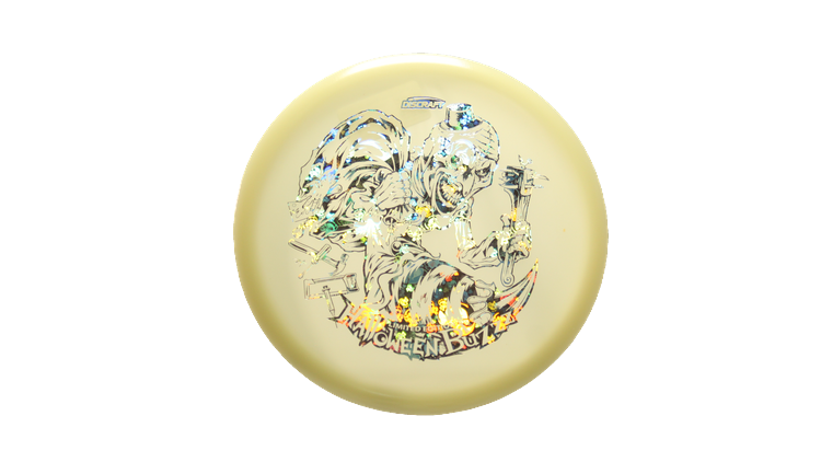 Discraft 2025 Halloween Mega-Glo Buzzz Midrange Front View