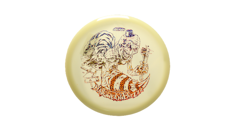 Discraft 2025 Halloween Mega-Glo Buzzz Midrange Front View