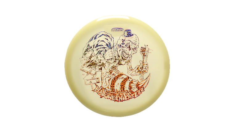 Discraft 2025 Halloween Mega-Glo Buzzz Midrange Front View