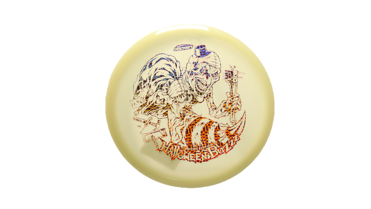 Discraft 2025 Halloween Mega-Glo Buzzz Midrange Front View