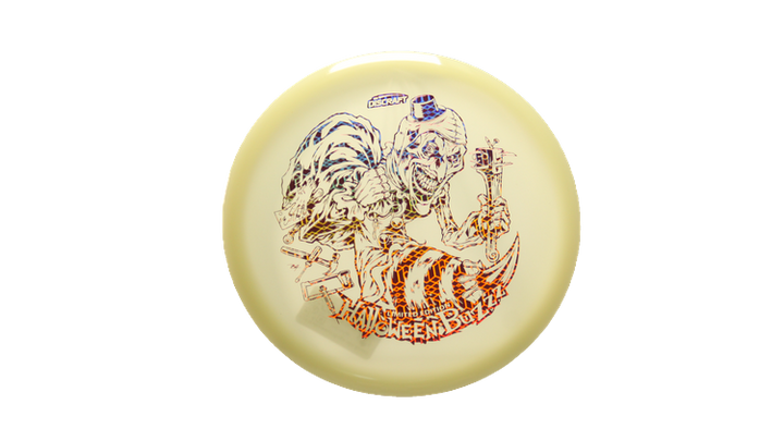 Discraft 2025 Halloween Mega-Glo Buzzz Midrange Front View