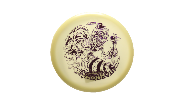 Discraft 2025 Halloween Mega-Glo Buzzz Midrange Front View