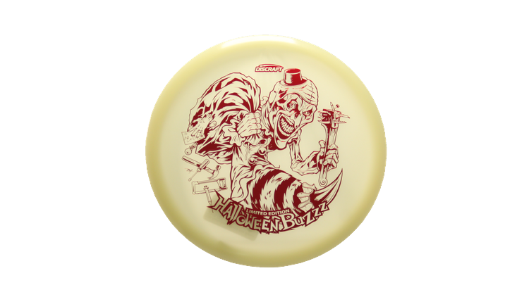 Discraft 2025 Halloween Mega-Glo Buzzz Midrange Front View