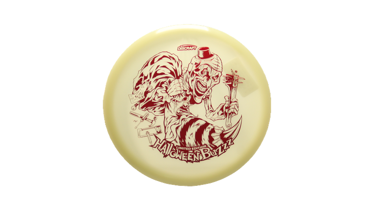 Discraft 2025 Halloween Mega-Glo Buzzz Midrange Front View