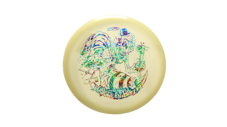 Discraft 2025 Halloween Mega-Glo Buzzz Midrange Front View