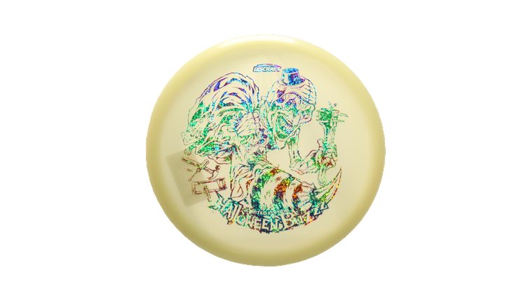 Discraft 2025 Halloween Mega-Glo Buzzz Midrange Front View