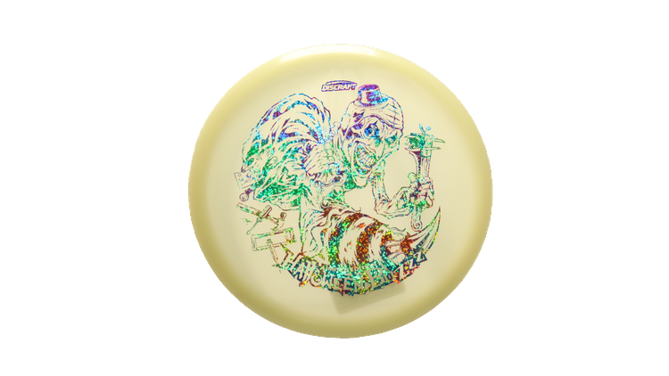 Discraft 2025 Halloween Mega-Glo Buzzz Midrange Front View