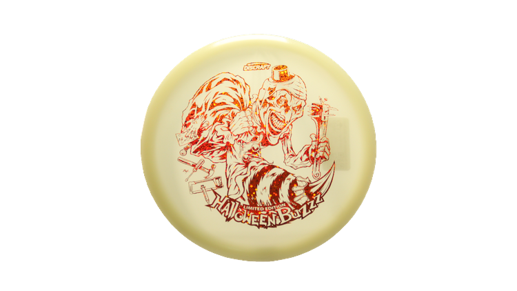 Discraft 2025 Halloween Mega-Glo Buzzz Midrange Front View