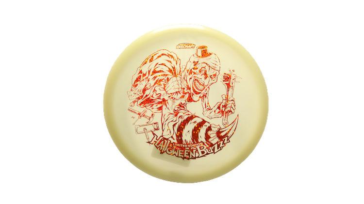 Discraft 2025 Halloween Mega-Glo Buzzz Midrange Front View