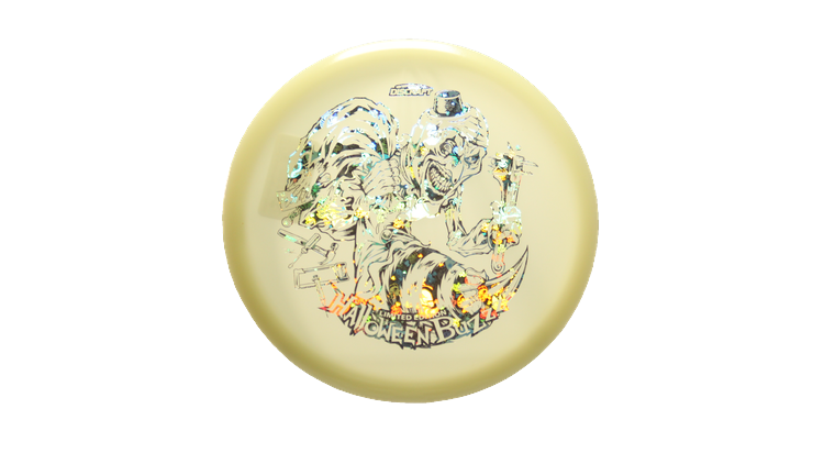 Discraft 2025 Halloween Mega-Glo Buzzz Midrange Front View