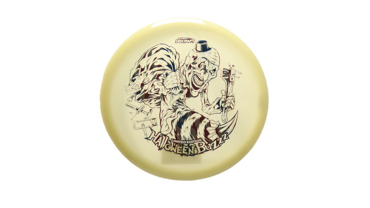 Discraft 2025 Halloween Mega-Glo Buzzz Midrange Front View