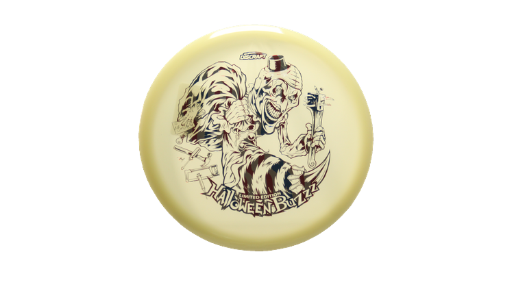 Discraft 2025 Halloween Mega-Glo Buzzz Midrange Front View