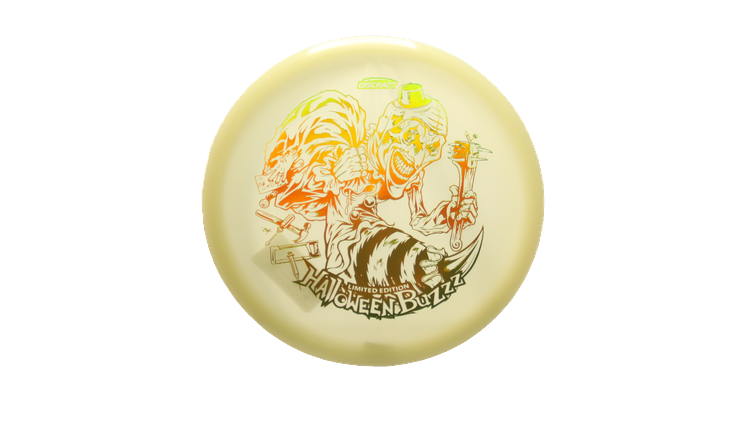 Discraft 2025 Halloween Mega-Glo Buzzz Midrange Front View
