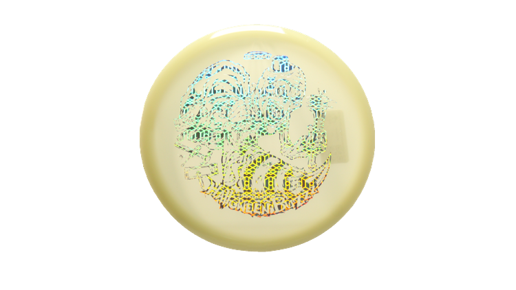 Discraft 2025 Halloween Mega-Glo Buzzz Midrange Front View