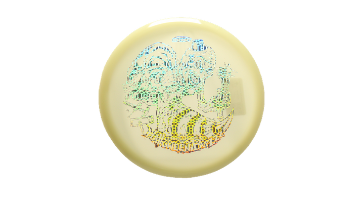 Discraft 2025 Halloween Mega-Glo Buzzz Midrange Front View