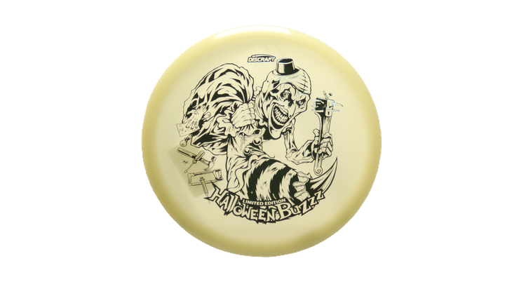 Discraft 2025 Halloween Mega-Glo Buzzz Midrange Front View