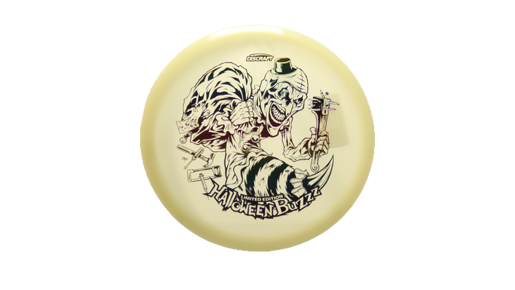 Discraft 2025 Halloween Mega-Glo Buzzz Midrange Front View