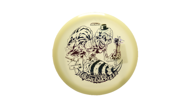 Discraft 2025 Halloween Mega-Glo Buzzz Midrange Front View