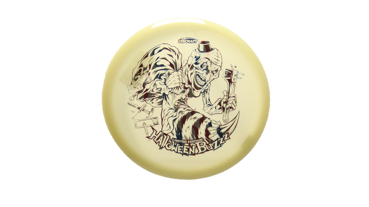 Discraft 2025 Halloween Mega-Glo Buzzz Midrange Front View