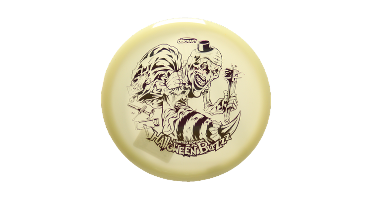 Discraft 2025 Halloween Mega-Glo Buzzz Midrange Front View