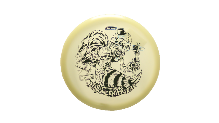 Discraft 2025 Halloween Mega-Glo Buzzz Midrange Front View