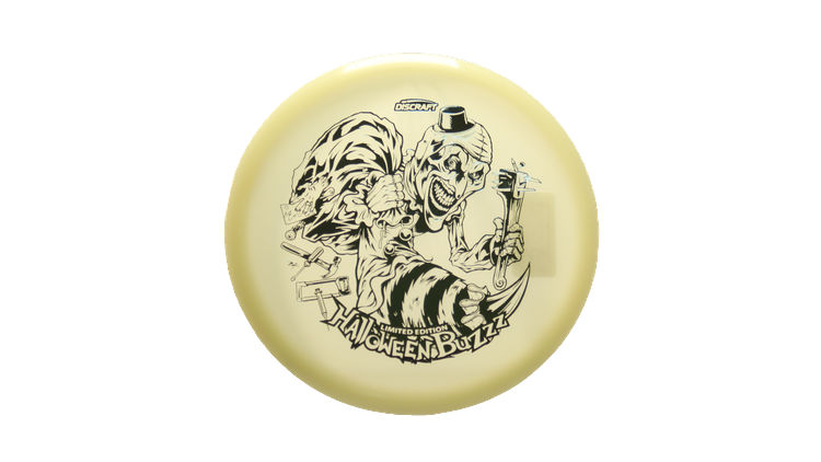 Discraft 2025 Halloween Mega-Glo Buzzz Midrange Front View