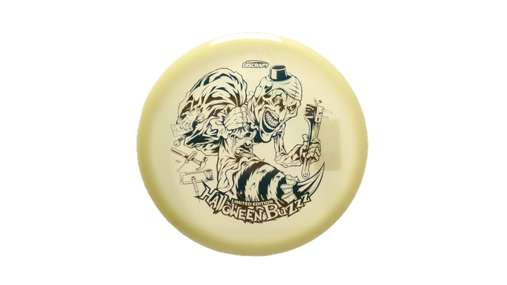 Discraft 2025 Halloween Mega-Glo Buzzz Midrange Front View
