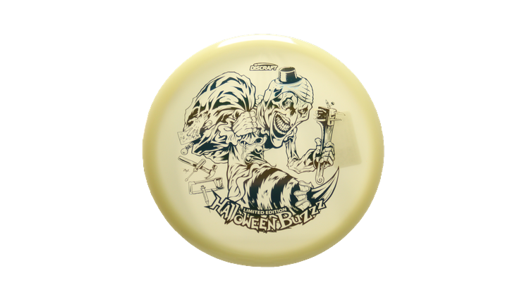 Discraft 2025 Halloween Mega-Glo Buzzz Midrange Front View