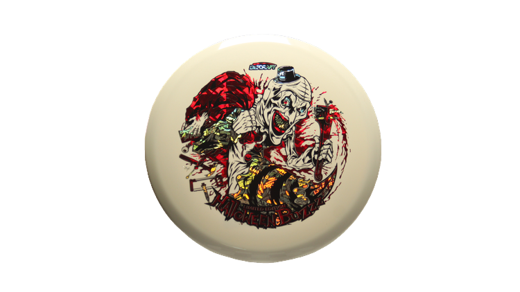 Discraft 2025 Tri-Foil Halloween Glo Buzzz Midrange Front View