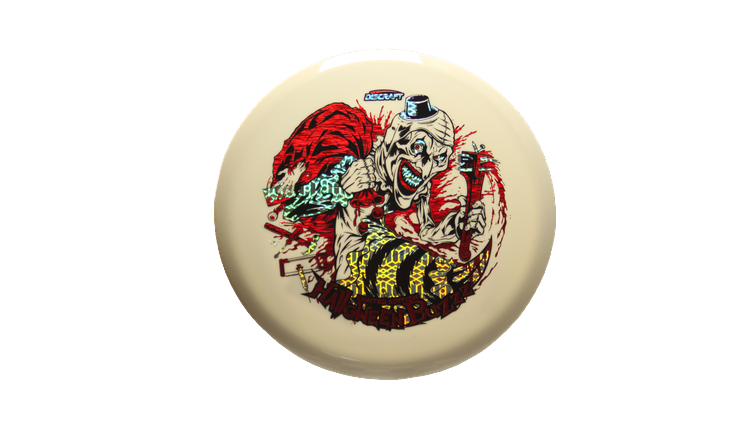 Discraft 2025 Tri-Foil Halloween Glo Buzzz Midrange Front View