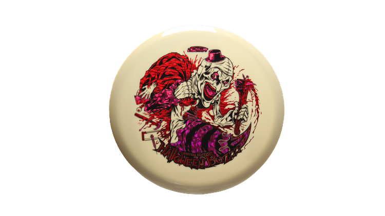 Discraft 2025 Tri-Foil Halloween Glo Buzzz Midrange Front View