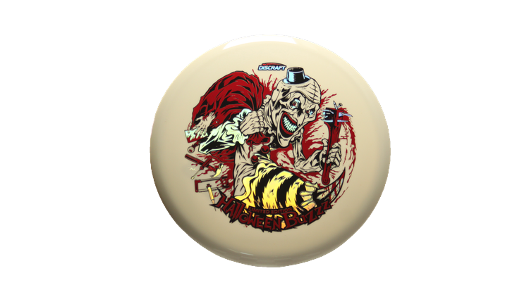 Discraft 2025 Tri-Foil Halloween Glo Buzzz Midrange Front View