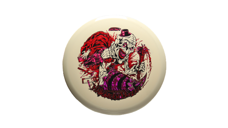Discraft 2025 Tri-Foil Halloween Glo Buzzz Midrange Front View