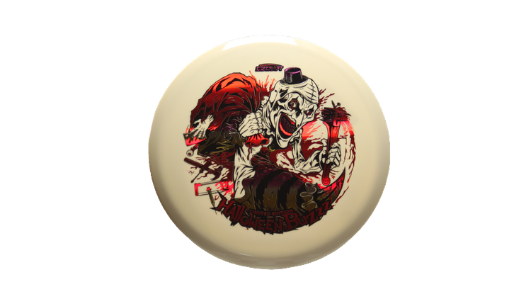 Discraft 2025 Tri-Foil Halloween Glo Buzzz Midrange Front View
