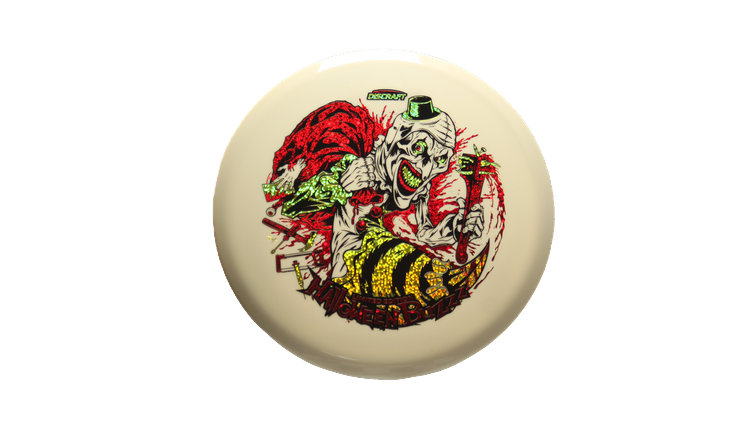 Discraft 2025 Tri-Foil Halloween Glo Buzzz Midrange Front View