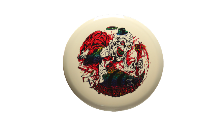 Discraft 2025 Tri-Foil Halloween Glo Buzzz Midrange Front View
