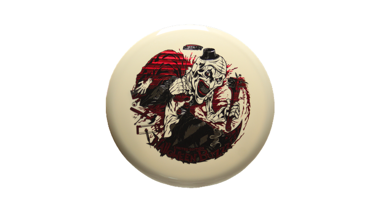 Discraft 2025 Tri-Foil Halloween Glo Buzzz Midrange Front View